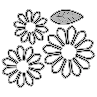Image of Flower Metal Cutting Dies Stamps Template Mold Stencils For Embossing Scrapbooking Photo Album