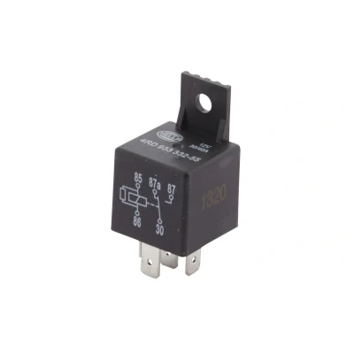Image of 0005455505, 0005458305, 0008210163, 0009828123, 0009828323 Relay, main current HELLA 4RD 933 332 551 30A/40A 5 pin connector AUDI: TT Coupe, Coupe B3