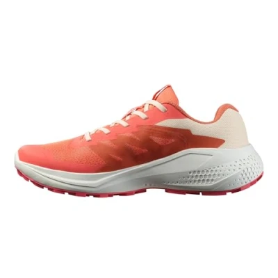 Image of Salomon Women&#039;s Alphaglide Hiking shoe, Emberglow White Rouge Red, 8.5 UK