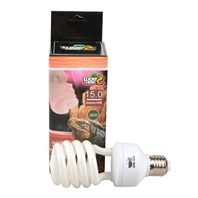 Image of LUCKY HERP Reptile Intense Compact Fluorescent UVA UVB 15.0 Bulb,13W,26W Available (26 Watt)