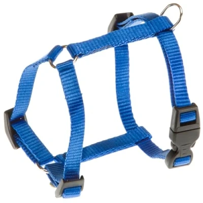 Image of Ferplast Small Dog Harness CHAMPION XS, Cat Adjustable in 3 Points, Easy to Wear, Chest 25 38 cm. Blue
