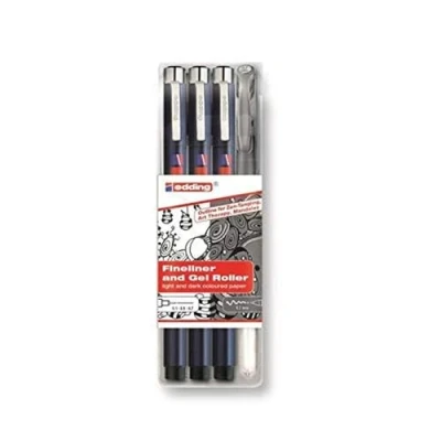 Image of Edding 4 1800 2185 &quot;Zendoodle Outline&quot; Fineliner Set (Pack of 4)