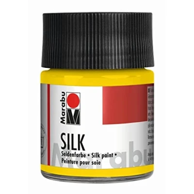Image of Marabu Silk Paint 50ml 021 Medium Yellow
