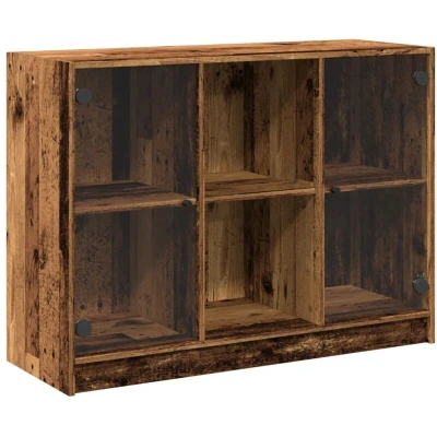 Image of vidaXL Sideboard Old Wood 102x37x75.5 cm Engineered