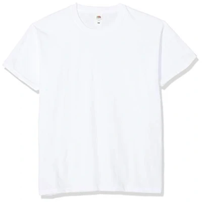Image of Fruit of the Loom Men&#039;s Original Tee, 3 Pack T Shirt, White (White 30), XXXXX Large (Size:5XL) (Pack 3)