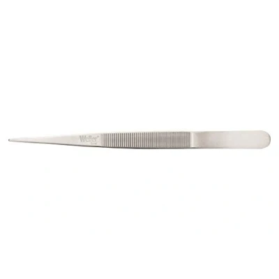 Image of Weller Erem 21SA Precision Tweezers with Medium pointed tips and serrated Finger Grips Inside for secure handling, 160 mm