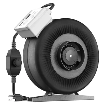 Image of VIVOSUN 4 Inch 203 CFM Duct Inline Fan with Variable Speed Controller