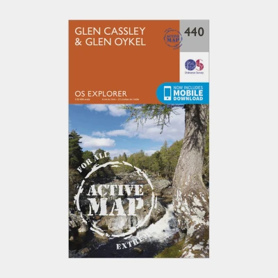 Image of Explorer Active 440 Glen Cassley &amp; Oykel Map With Digital Version