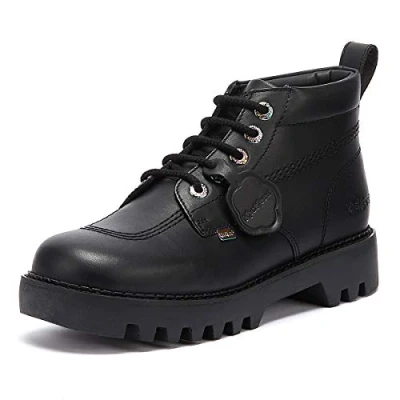 Image of Kickers Women Kizziie Hi Ankle Boots, Black (Black Blk), 7 UK