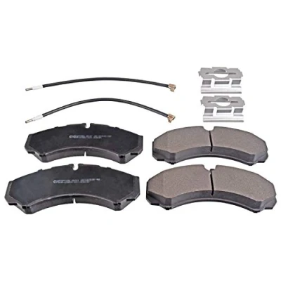 Image of 0001906401, 0002992339, 0002995693, 0002996465, 0002996468 Brake pad set FEBI BILSTEIN 116255 Front Axle incl. wear warning contact IVECO: DAILY 3