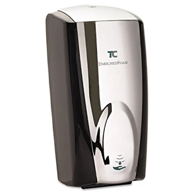 Image of Rubbermaid Commercial Products 1100 ml AutoFoam Dispenser Black/Chrome FG750411