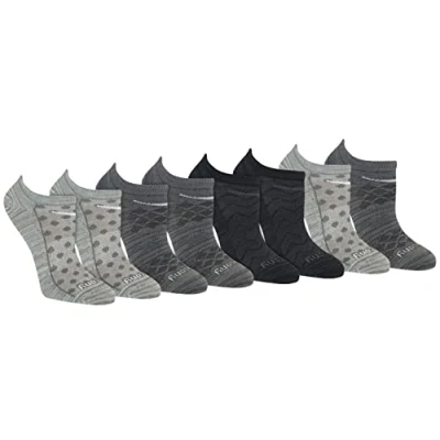Image of Saucony Women&#039;s Rundry Performance Super Lite No Show Athletic Socks, Grey Fashion (8 Pairs), M (Pack of 8)
