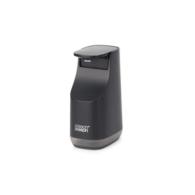 Image of Joseph Bathroom Slim, Compact Soap Dispenser, Easy Push Pump Head, Non Drip Nozzle, Fill Level Window, Refillable, Matt Black