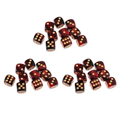 Image of sharprepublic 30 Piece Six Sided Acrylic Set D6 D Game Hobby