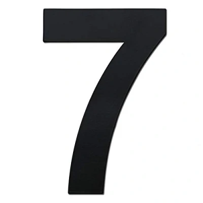 Image of nanlyiau 3in Mailbox Numbers black House number Door Stainless Steel Adhesive Made of solid 304 3in/7.2cm(7)