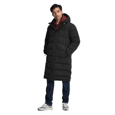 Image of TOG24 Langrick Mens Long Padded Jacket Black Size Large