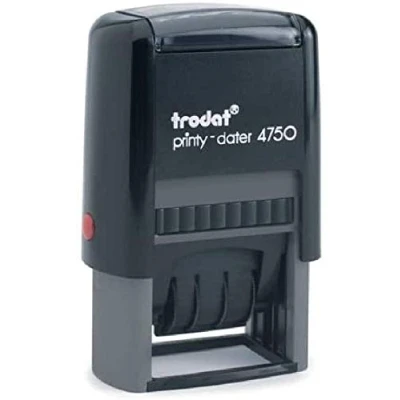Image of Trodat Eco Printy Stamp Self Inking Word and Date Paid By Bacs On