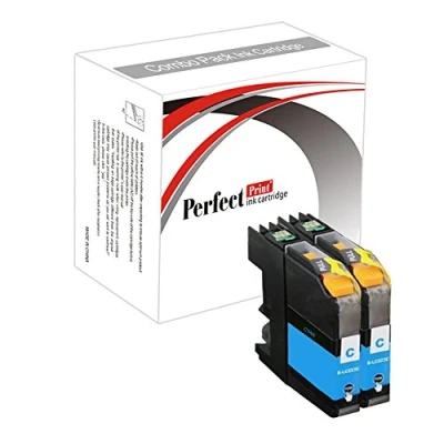 Image of 2 Cyan Compatible Ink Cartridge Replace LC225XL for Brother MFC J4420DW J4620DW J4625DW J5320DW J5620DW J5625DW J5720DW Printer