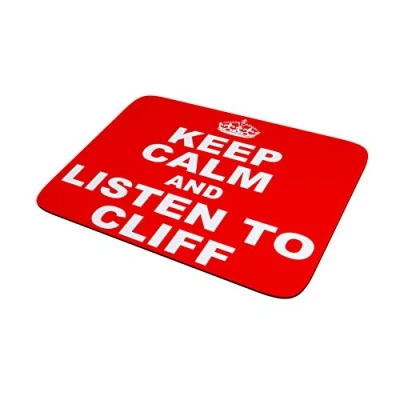 Image of Keep Calm and Listen to Cliff Richard Quality Heavyweight Mouse Mat
