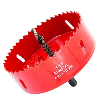 Image of 110mm Hole Saw LAIWEI Cutter,For Drilling Wood, Aluminum Profiles,PVC and Other Materials (4 5/16&quot;(110mm))…