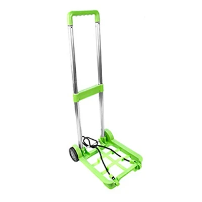 Image of Collapsible Luggage Trolley Festival Camping Bag Suitcase Carrier (Green)