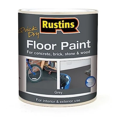 Image of RUSTINS Floor Paint Grey 1L