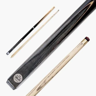 Image of BAIZE MASTER 57 Inch VICTORY Snooker Pool Cue Centre Jointed 2pc with 9.5mm Layered Tip (Grey)
