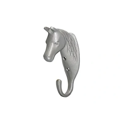 Image of Shorefields No.5371 Horse Head Single Stable/Wall Hook (Silver)