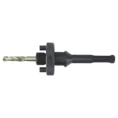 Image of Ruko HSSE Co 5 Arbor Holder including Pilot Drill Bit for HSS and 8 Bi Metal Hole Saw, Bright Finish, 10.0 mm Shank diameter, R126211