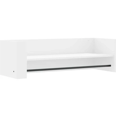 Image of vidaXL Wall Shelf White 100x35x30.5 cm Engineered Wood