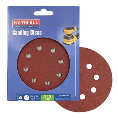 Image of Faithfull ADHL150VF 240 Grit Hook and Loop DID2 Sanding Disc
