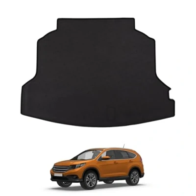 Image of Travall CargoMat Boot Liner Compatible with Honda CR V (2012 2017) Premium Tailored to Fit Car Floor Mat Waterproof Black Rubber Dog Friendly Specific Protector