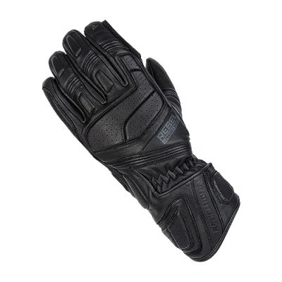 Image of REBELHORN Hike II Touring Motorcycle Gloves Durable Goatskin Leather Inset Foam Panels Ventilation Touchscreen Friendly Pads Windscreen Wiper CE Certification
