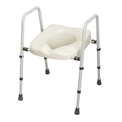Image of NRS Healthcare N36974 Mowbray Toilet Seat and Frame Lite Width Adjustable Ready Assembled