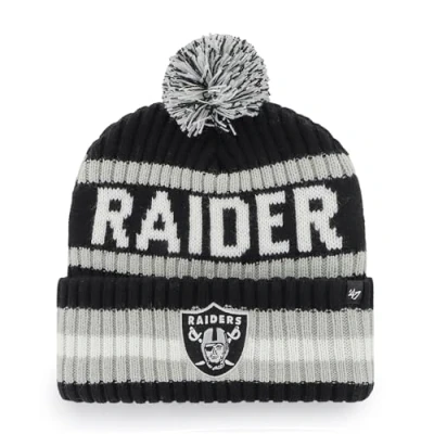 Image of 47 NFL Las Vegas Raiders Unisex Cuff Knit Bobble Hat, Black