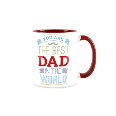 Image of Purely Home Fathers Day Mug Best Dad in The World Coffee Tea Present for Gift