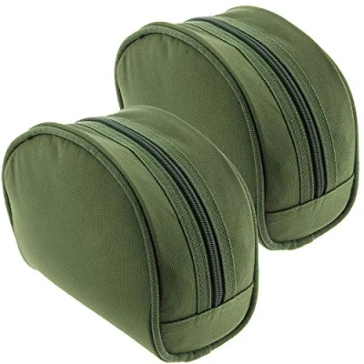 Image of 2 X Green Fishing Reel Cases For Coarse Carp Reels Tackle NGT
