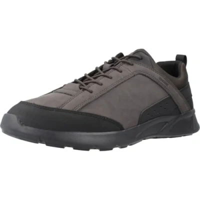 Image of Geox Men&#039;s U Sanzio C Sneaker, Dk Coffee Black, 7 UK