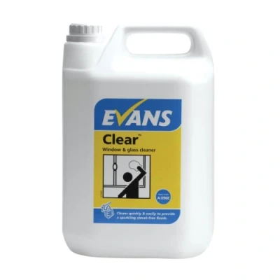 Image of Evans Vanodine Clear Window Cleaner 5ltr