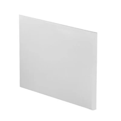 Image of Milano White 800mm Straight Bath End Panel
