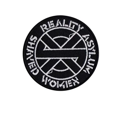 Image of Crass Reality Asylum Shaved Women Patch Badge Embroidered Iron on Applique Souvenir Accessory
