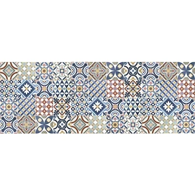 Image of VINILIKO Gimaraes Vinyl Rug, Multicoloured, 66 x 180 cm