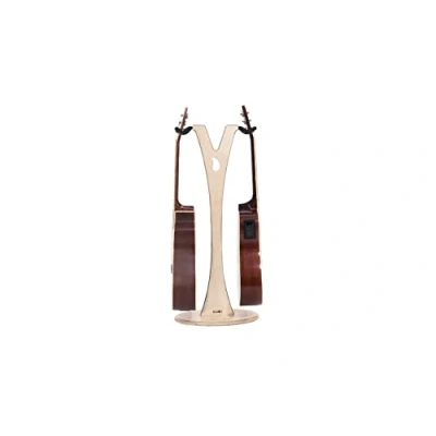 Image of Ruach GS 1 Dual Acoustic and Electric Wooden Guitar Stand Birch
