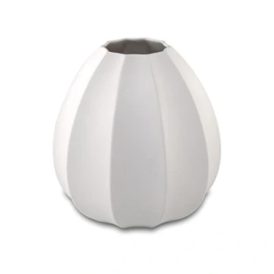 Image of Goebel White Porcelain Vase 16 x 14.5 cm