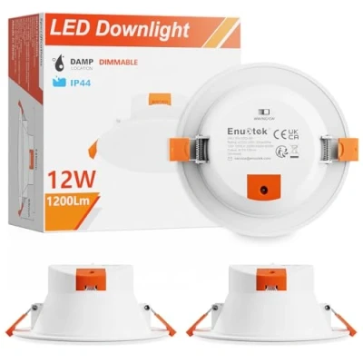 Image of ENUOTEK Dimmable 12W LED Large Downlights Kitchen Bathroom Ceiling Recessed Lamps 1100Lm CCT Selectable 3000K 4000K 5000K 230V Cut Out Diameter 110 135MM IP44 Dampproof 3