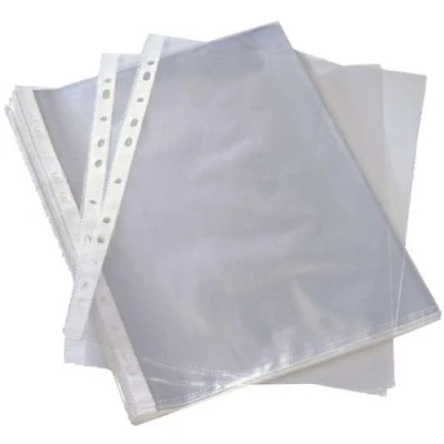 Image of 20 Clear Multi punched A4 Poly Pockets