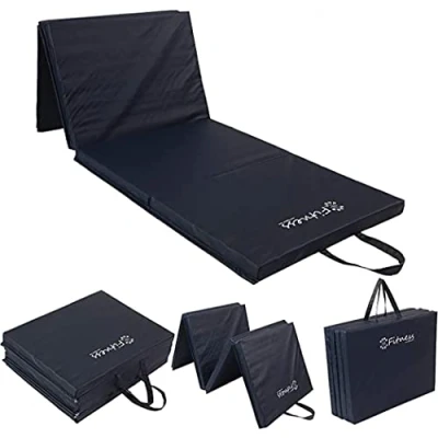 Image of Sure Shot Fitness Four Fold Mat, Navy, 40mm