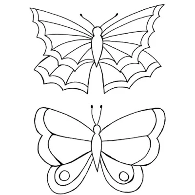Image of Lindsay Mason Designs A6 Zendoodles Butterflies Clear Stamp