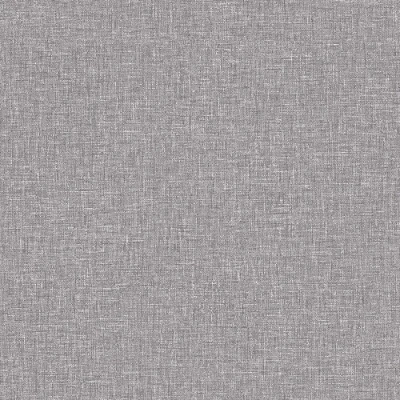 Image of Linen Textured Mid Grey Wallpaper Modern Contemporary Trendy Fabric Effect Feature Wall