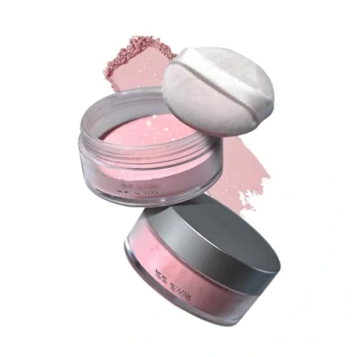 Image of Highlighting Powder Makeup Setting Loose Face Pink Shimmering Highlighter Powder, Glitter Minimizes Pores and Fine Lines, Lightweight &amp; Long Lasting Illuminating